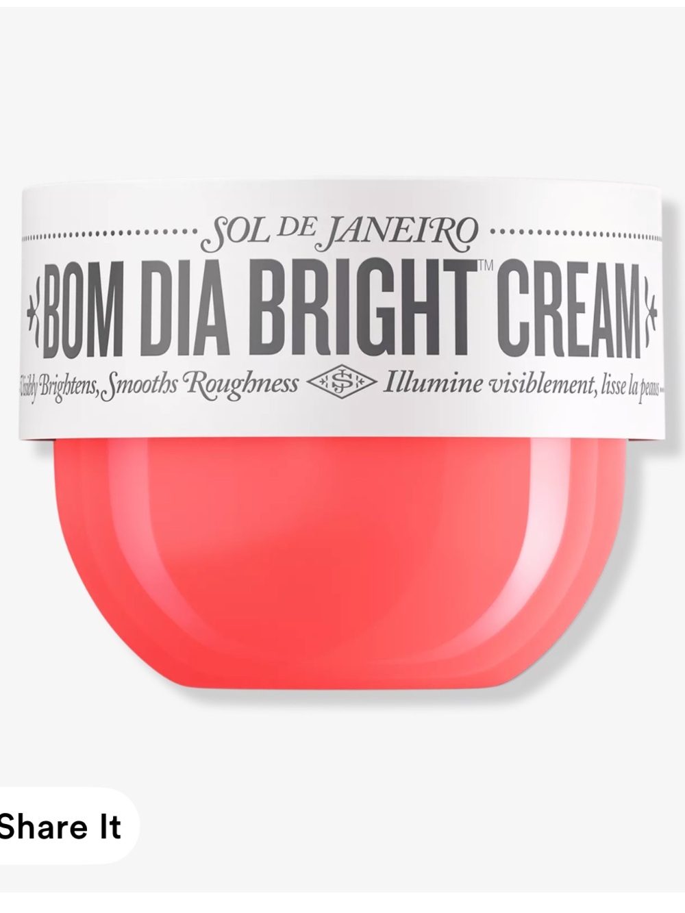 Sol de Janeiro Bom Dia Bright Cream - Coral Pink Jar